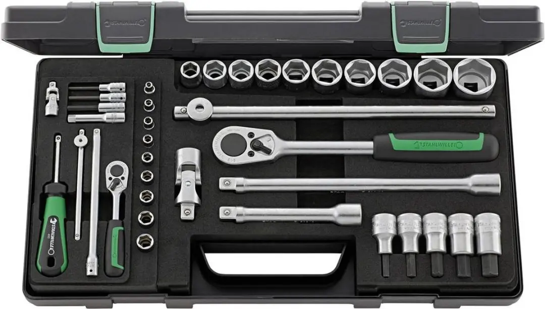 Stahlwille 40/52/27/11 KN 96011160 Dopsleutelset 1/4 (6.3 mm), 1/2 (12.5 mm) 38-