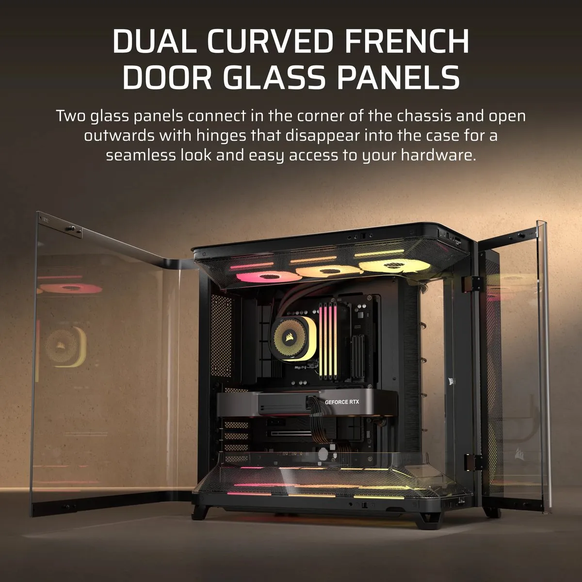Corsair AIR 5400 LX-R Midi Tower - Zwart
