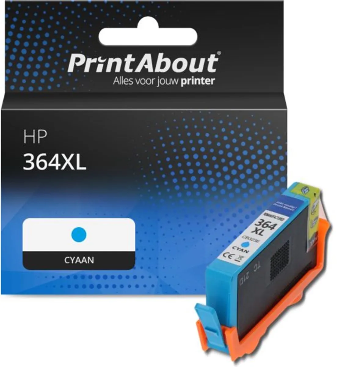 PrintAbout Inktcartridge 364XL CB323EE Cyaan - 15.6ml