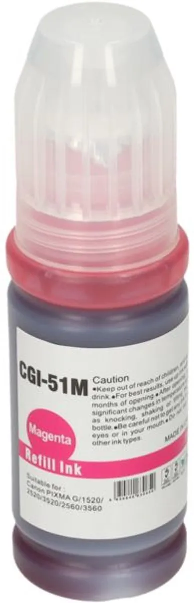 PrintAbout GI-51M Inktcartridge Magenta - 70ml - o.a. Canon PIXMA G2400