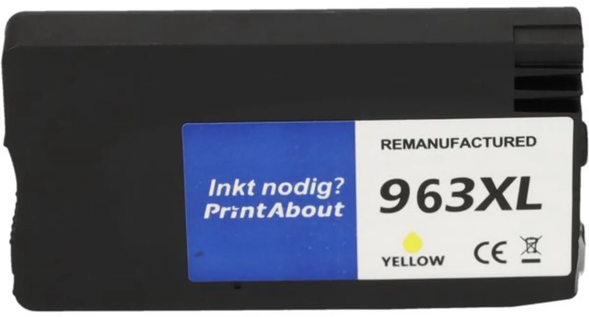 PrintAbout 963XL Inktcartridge Geel - 25.5ml - HP