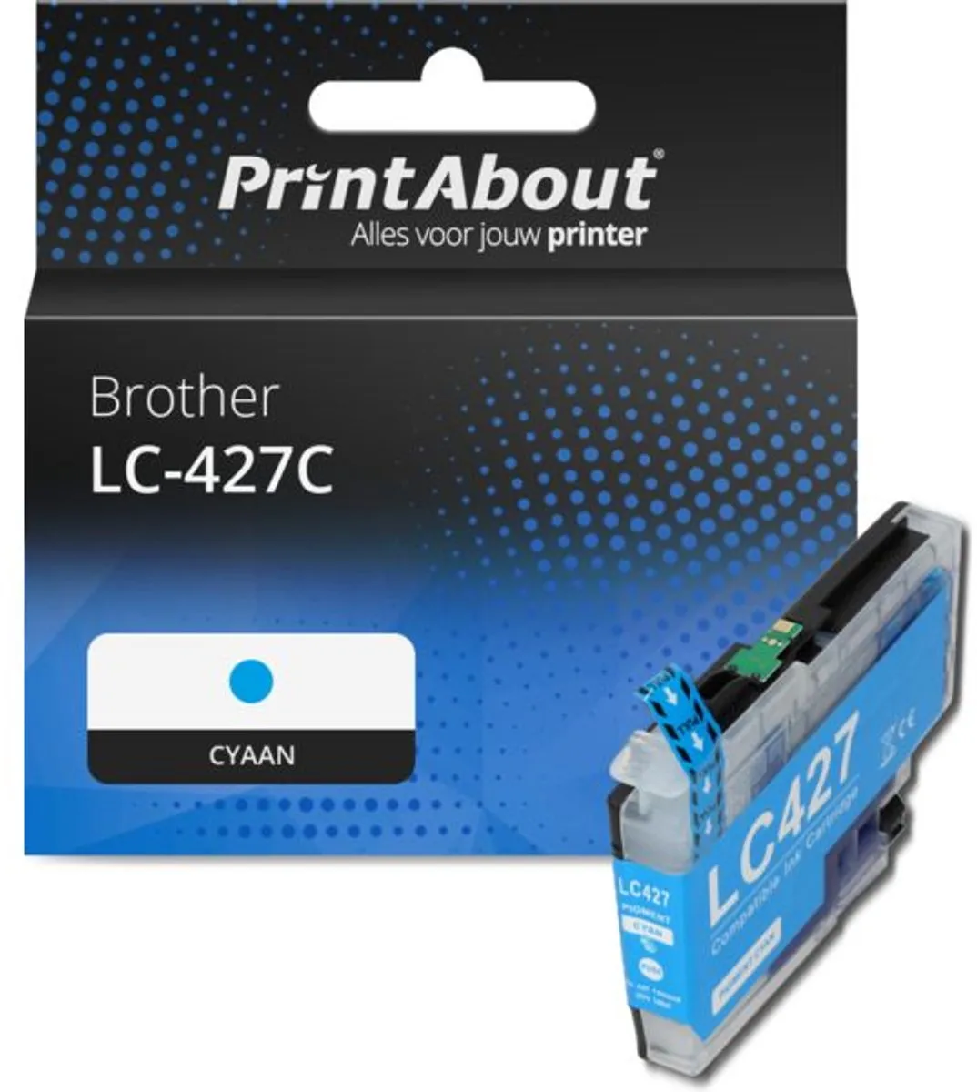 PrintAbout LC-427C Inktcartridge Cyaan