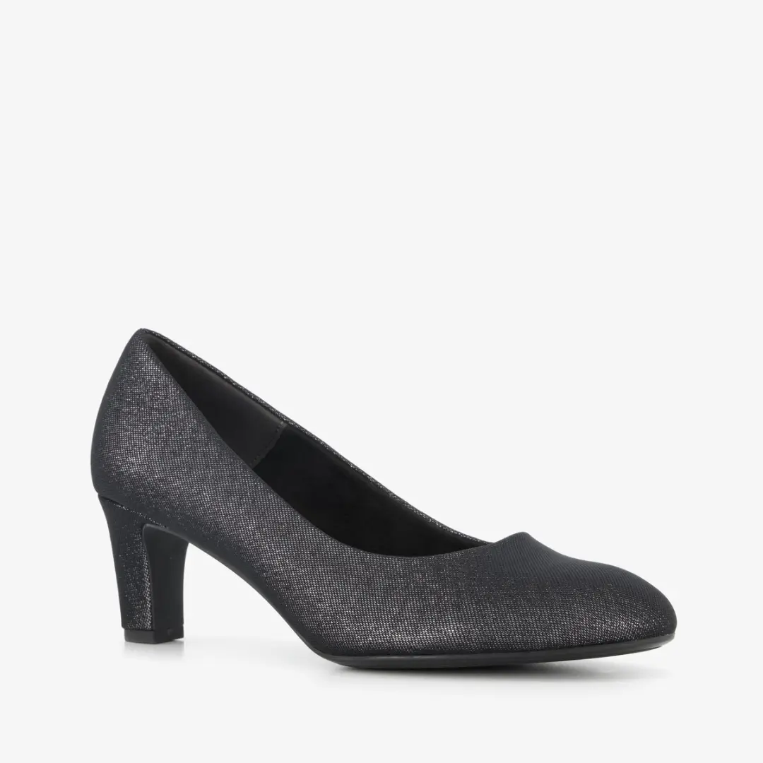 Tamaris dames pumps met glitters grijs