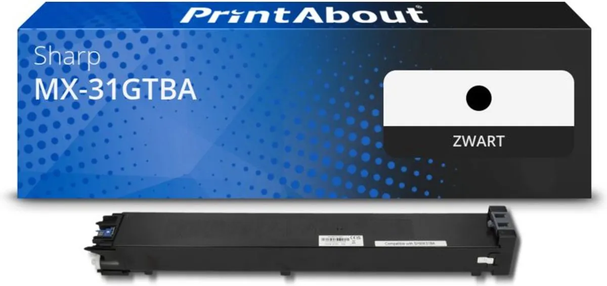PrintAbout MX-31GTBA Toner - Zwart - 20.000 pagina's