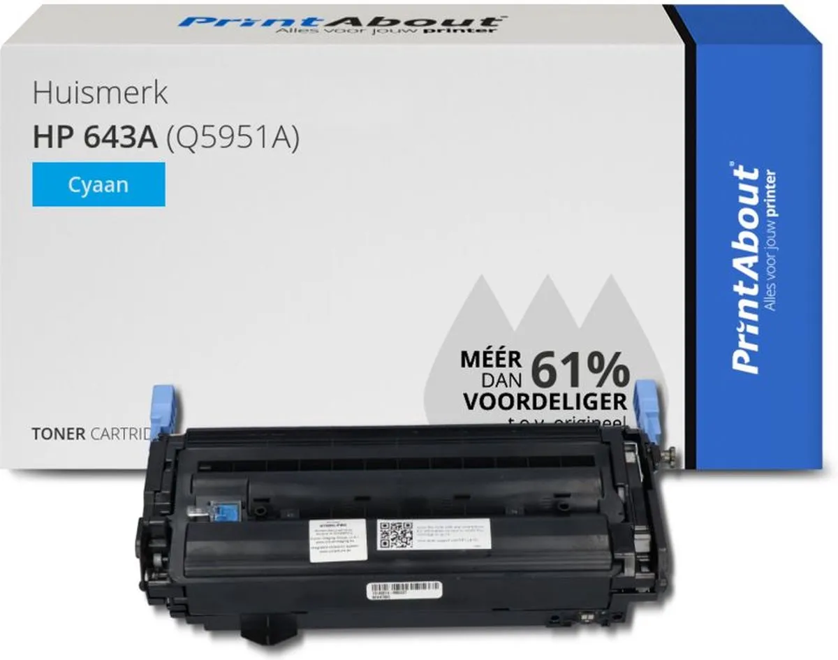 PrintAbout HP 643A Q5951A Toner Cyaan