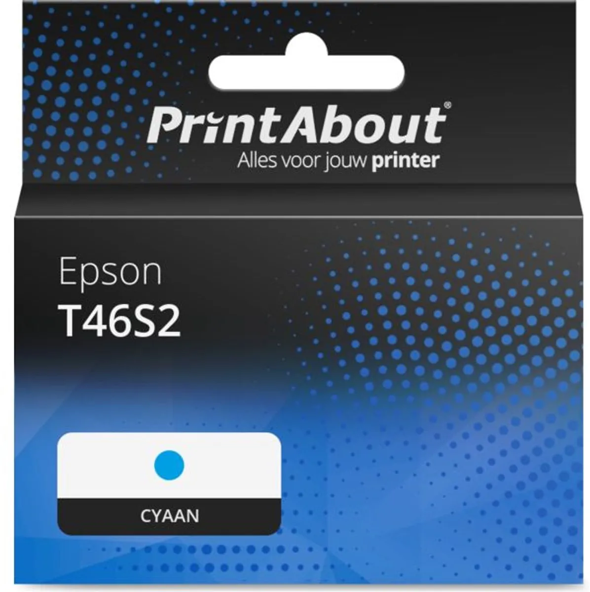PrintAbout T46S2 Inktcartridge Cyaan