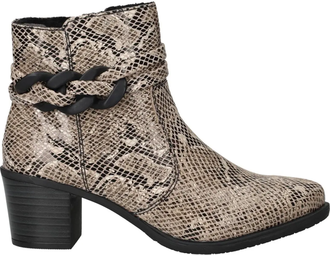 Rieker Dames Enkellaarsjes Beige