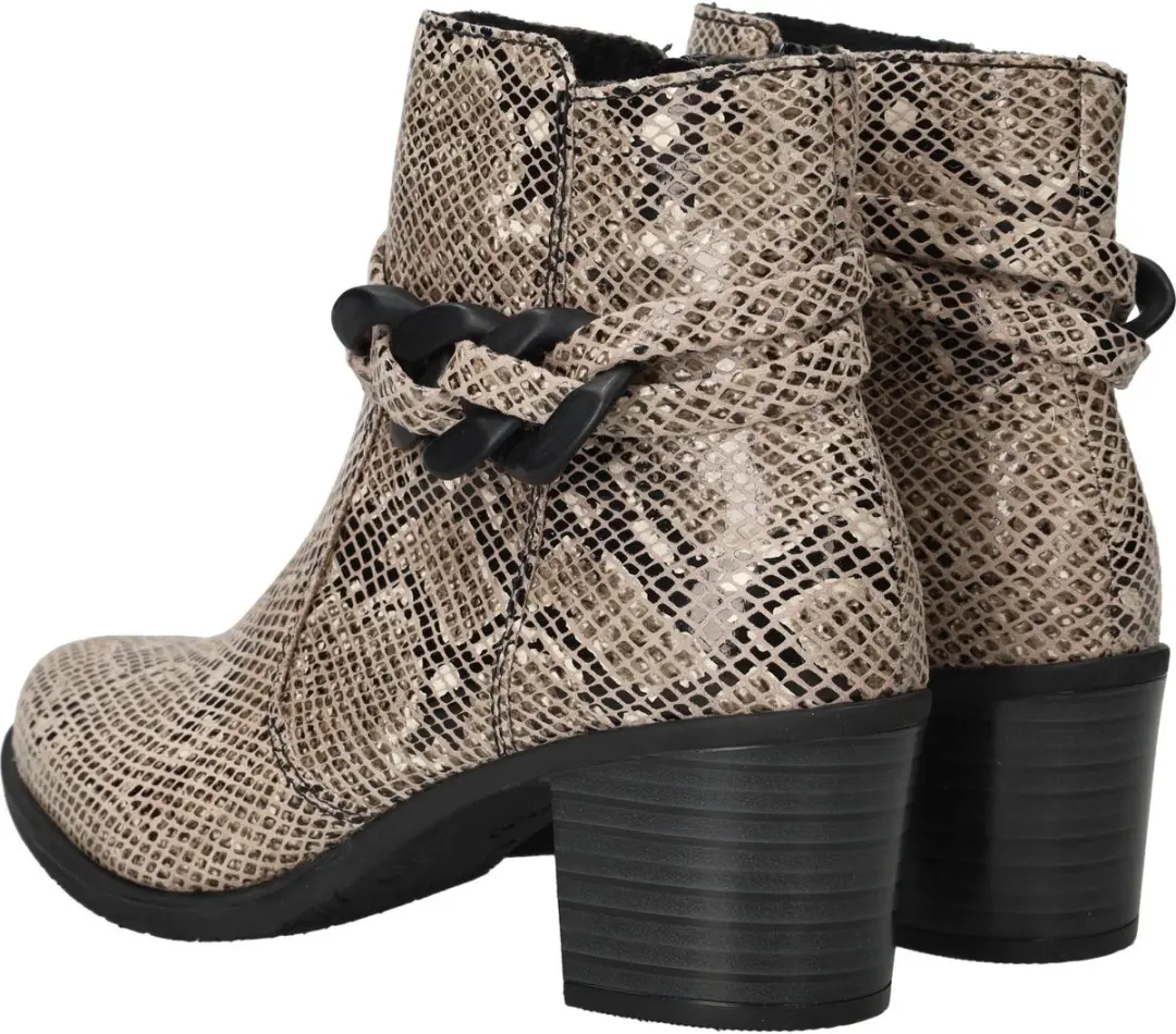 Rieker Dames Enkellaarsjes Beige - Maat 39