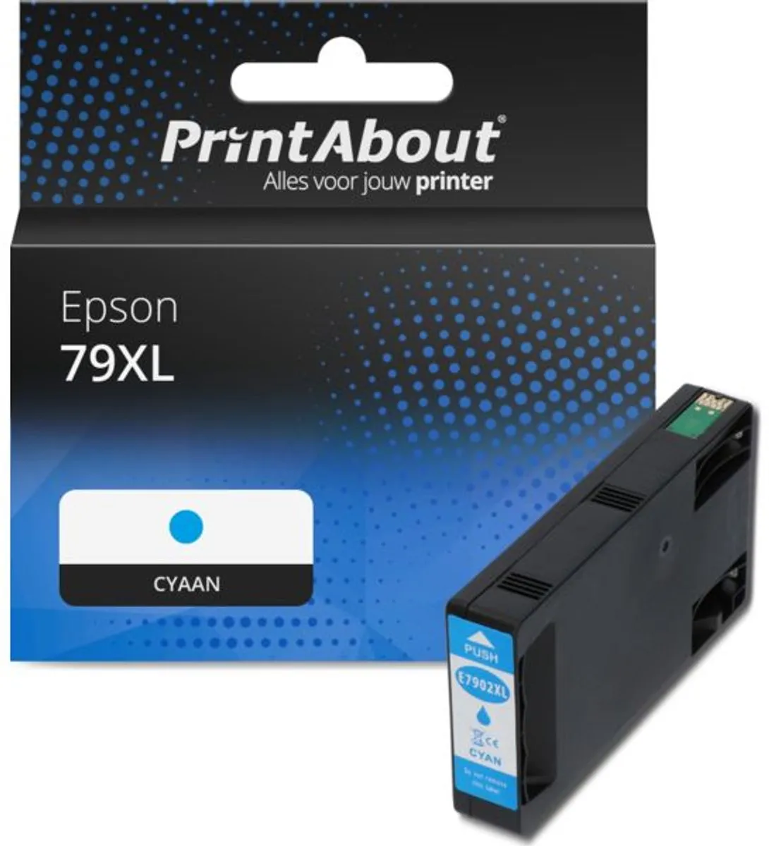PrintAbout Epson 79XL Cyaan Inktcartridge