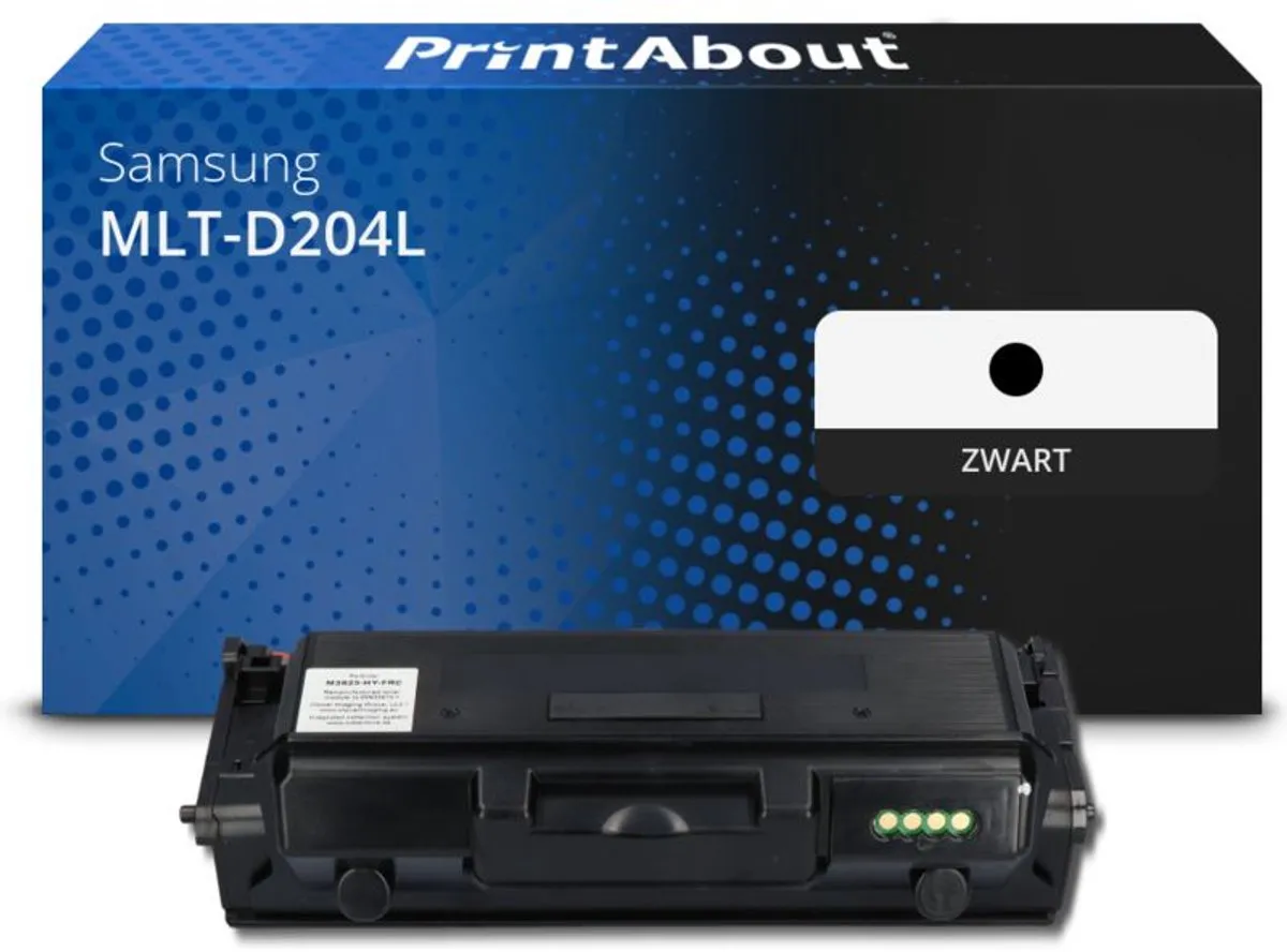 PrintAbout Huismerk Samsung MLT-D204L Toner Zwart - 6.000 Pagina's