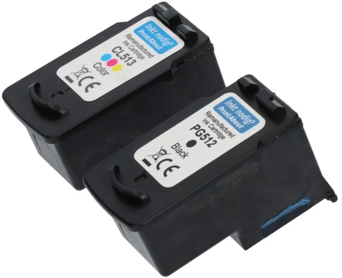 PrintAbout PG-510 + CL-511 Inktcartridge Multipack - Zwart + 3 Kleuren - 1.025 Pagina's