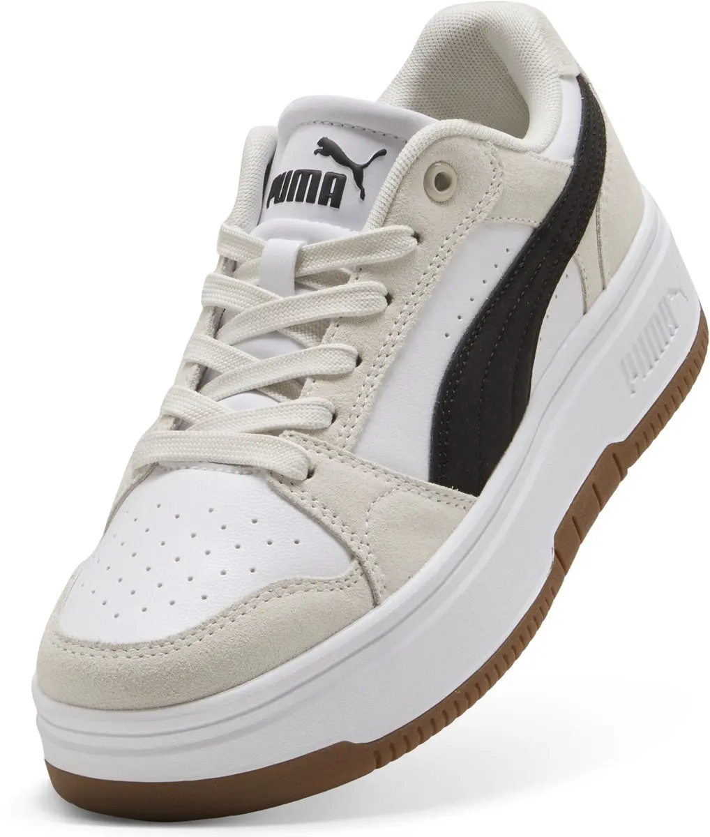 PUMA Rebound Femme Low SD Dames Sneakers - 38.5 - Wit/Zwart/Ivoor - afbeelding 6 van 6