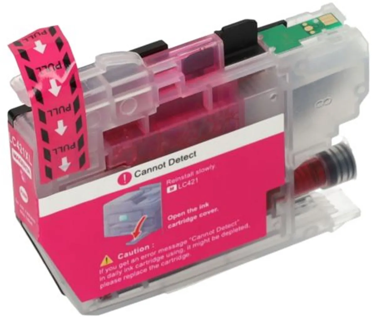 PrintAbout Huismerk Brother LC-421XLM Inktcartridge Magenta - 1000 Pagina's