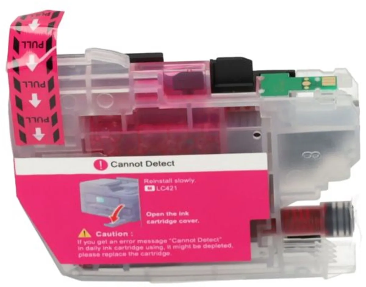 PrintAbout Huismerk Brother LC-421XLM Inktcartridge Magenta - 1000 Pagina's