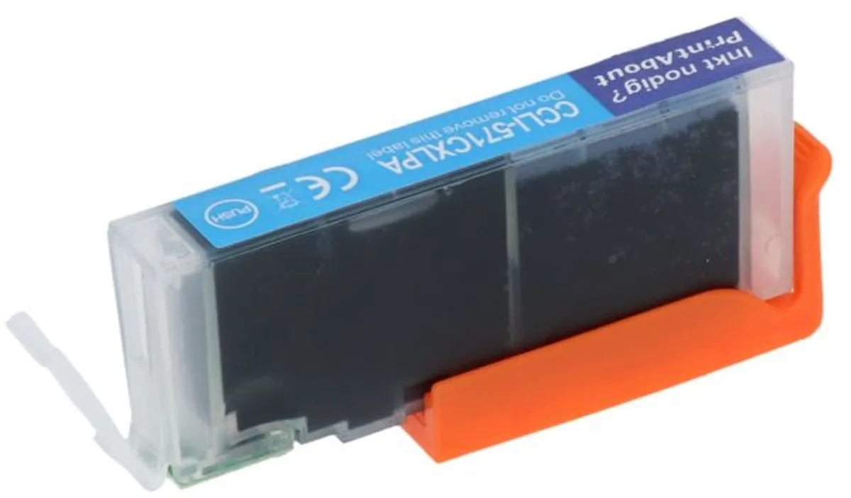 PrintAbout CLI-571C Inktcartridge - Cyaan 15ml - o.a. Canon PIXMA TS6051