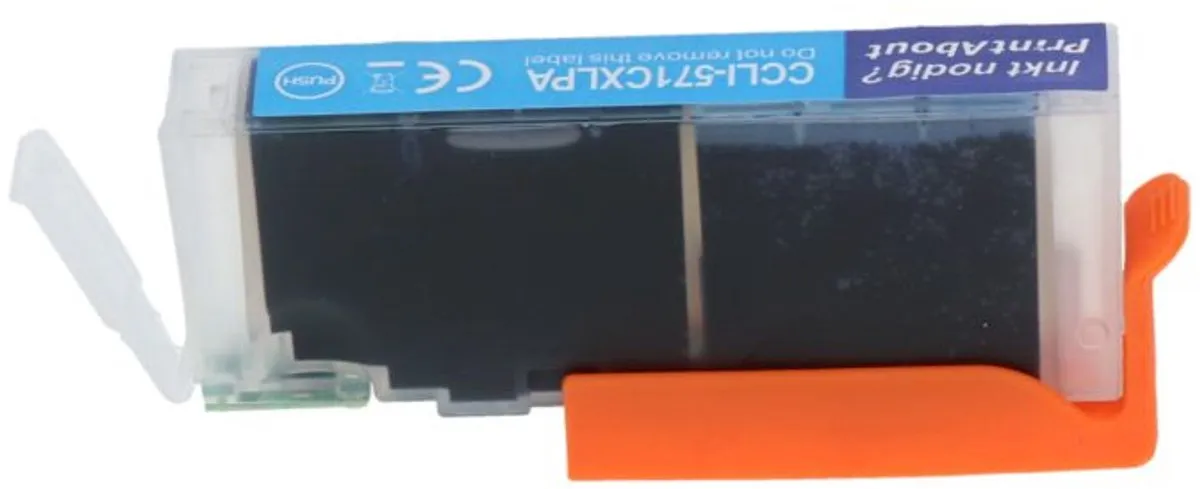 PrintAbout CLI-571C Inktcartridge - Cyaan 15ml - o.a. Canon PIXMA TS6051