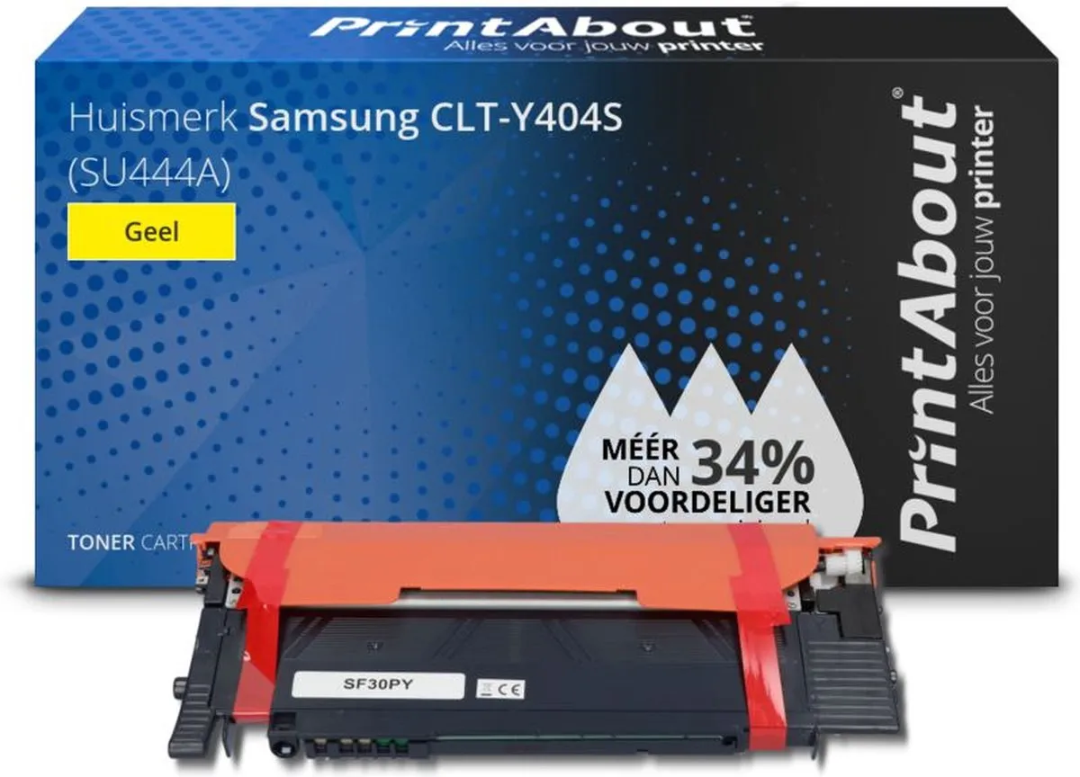 PrintAbout CLT-Y404S-PA Toner Geel - 1.100 Pagina's