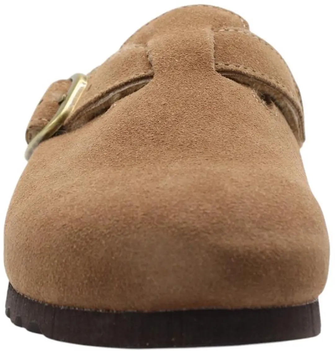 Scholl Fae New Fur Suede Instappers - Taupe