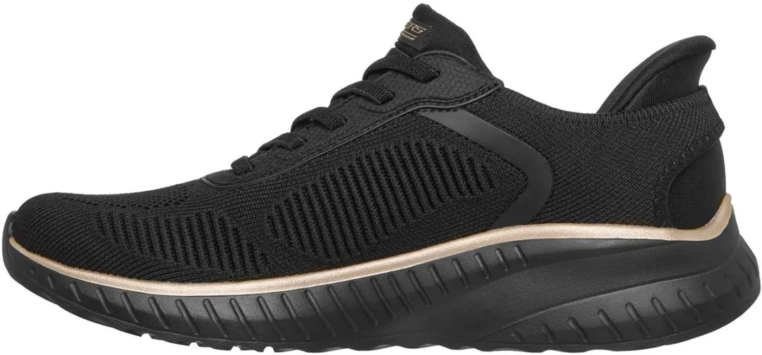 Skechers Bobs Squad Chaos Current Muse 117497-BKRG Dames Sneakers - Zwart/Rosegold - afbeelding 3 van 5