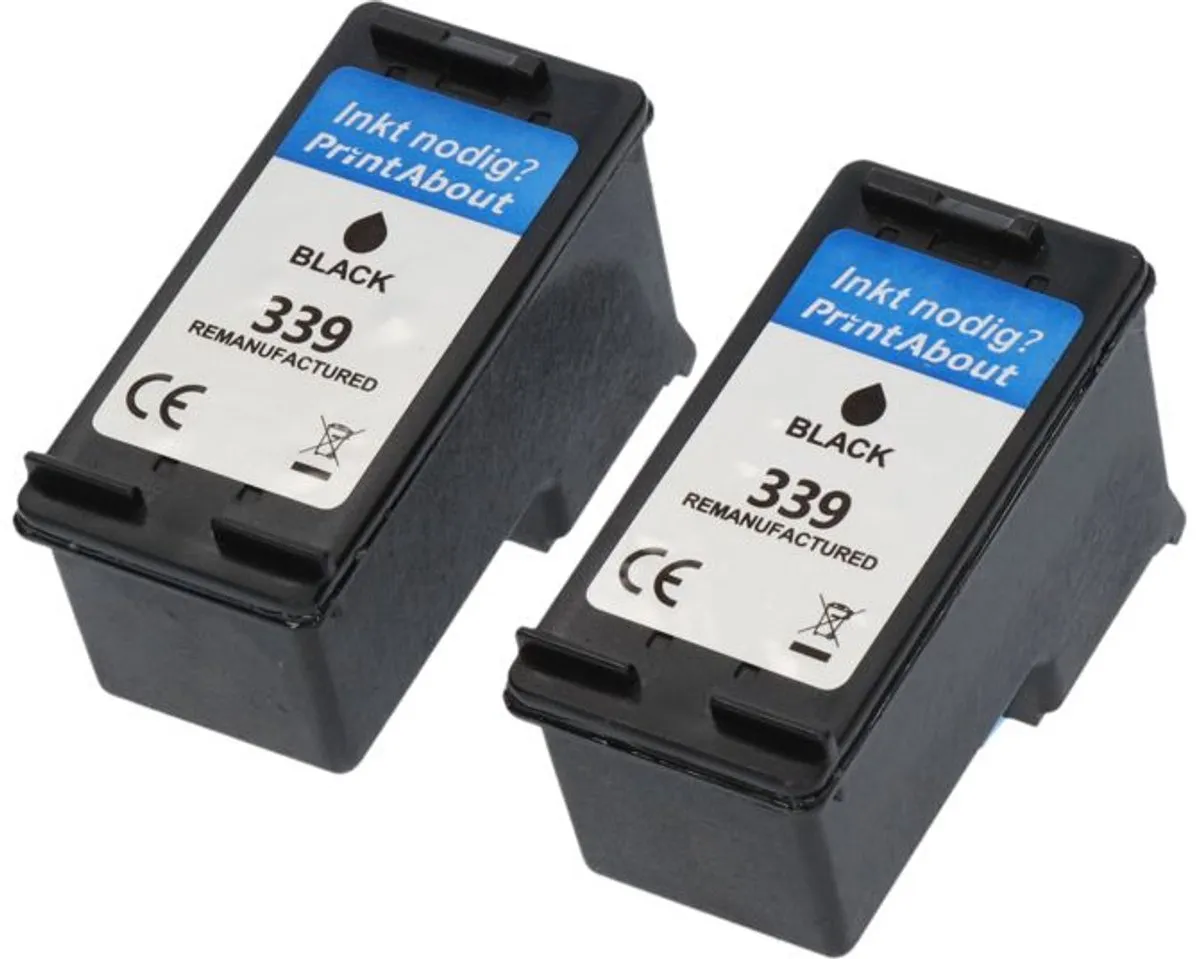 PrintAbout Inktcartridge C8767EE - Zwart 2-pack