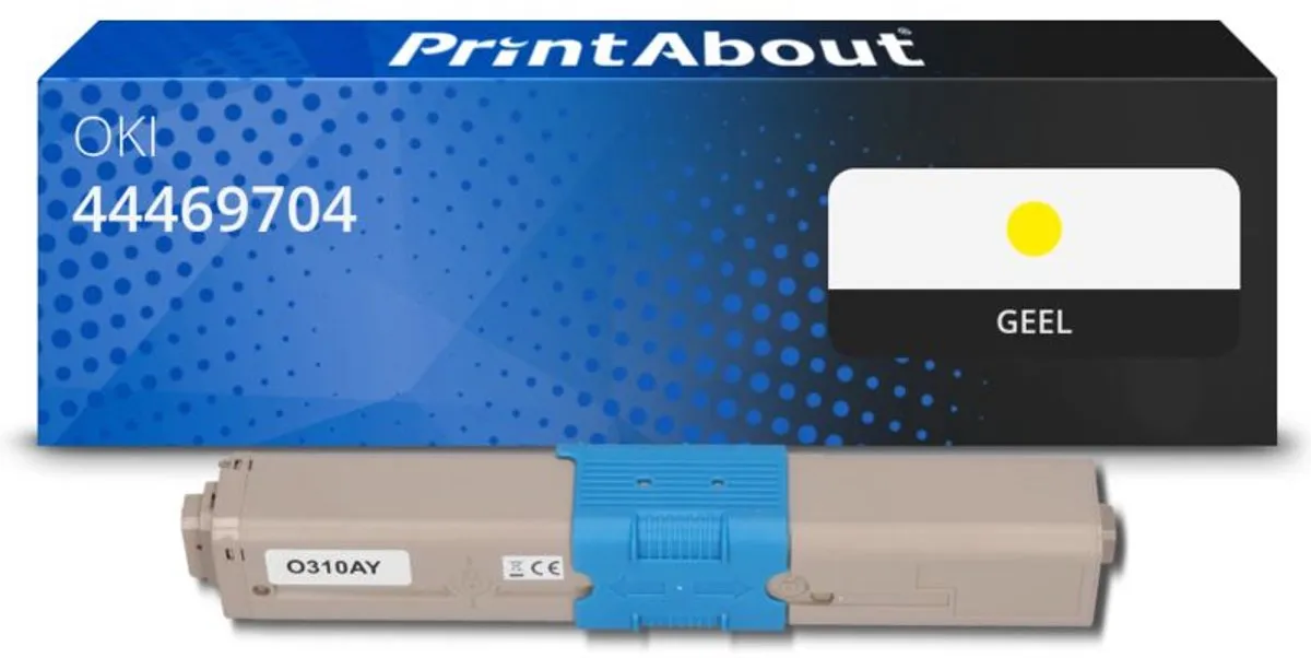 PrintAbout OKI 44469704 Toner Geel - 5.500 Stuks