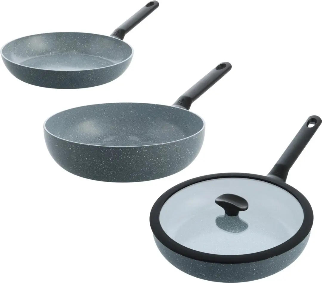 BK Blue Label Granite keramische antiaanbak pannenset 3-delig