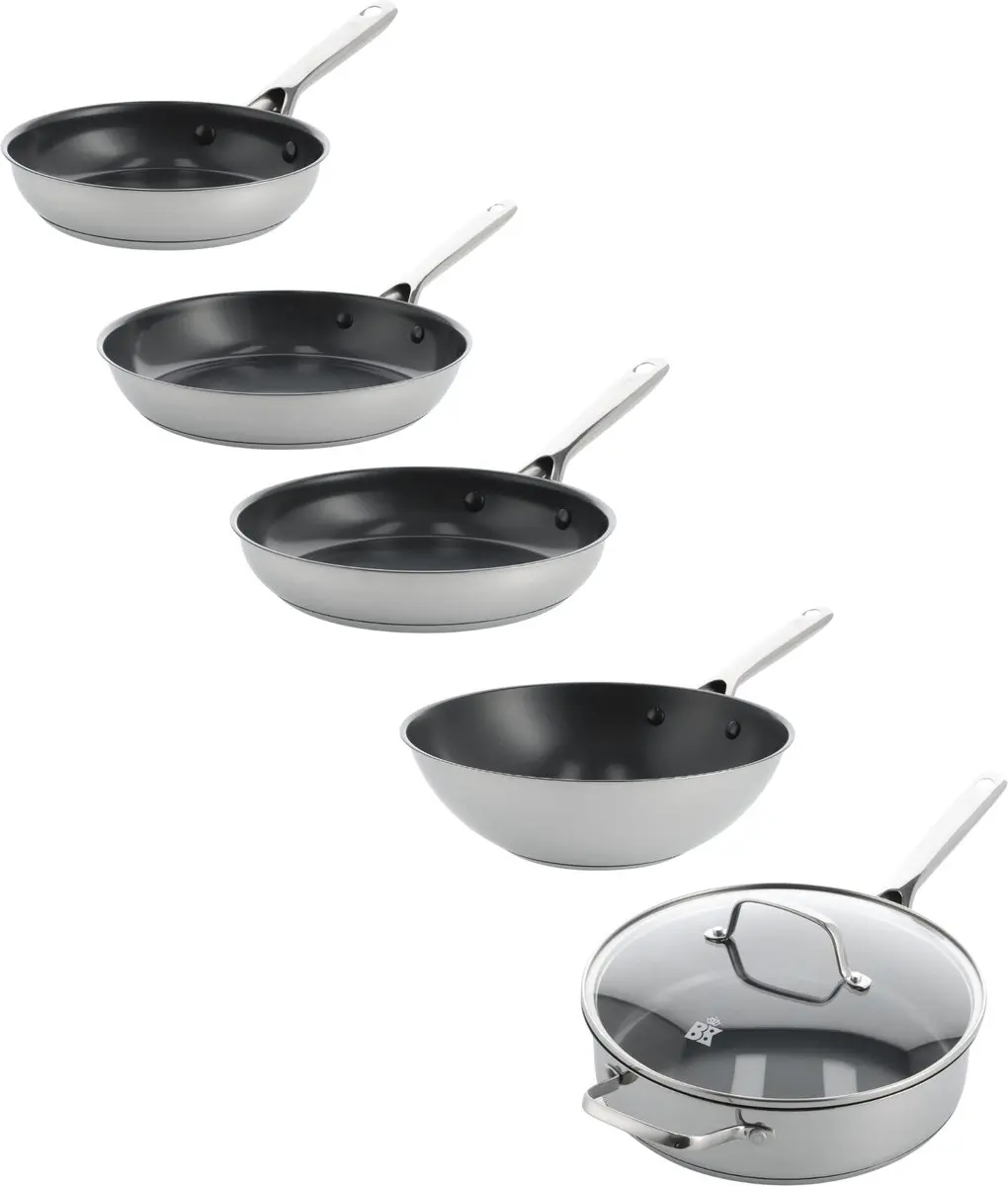 BK Sparkling coated 5pc ( 20+24+28+Hapjes 28cm + Wok)