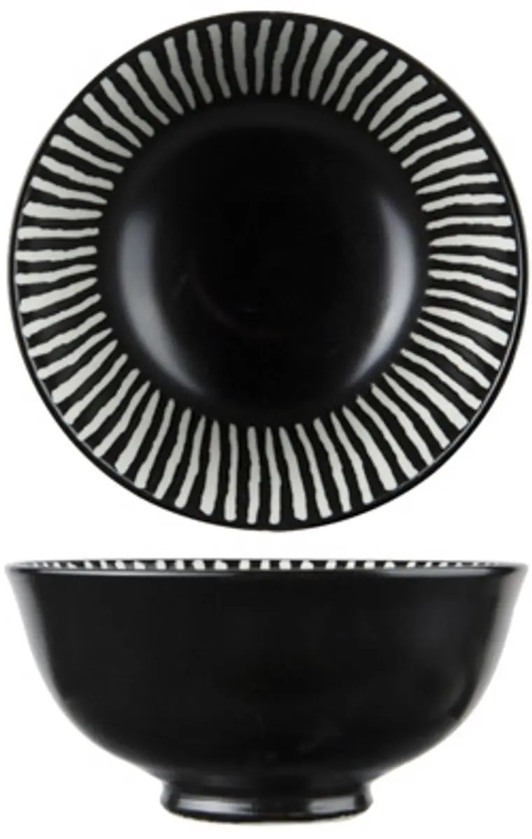 Okapi Black Bowl D12xh5,6cm28cl