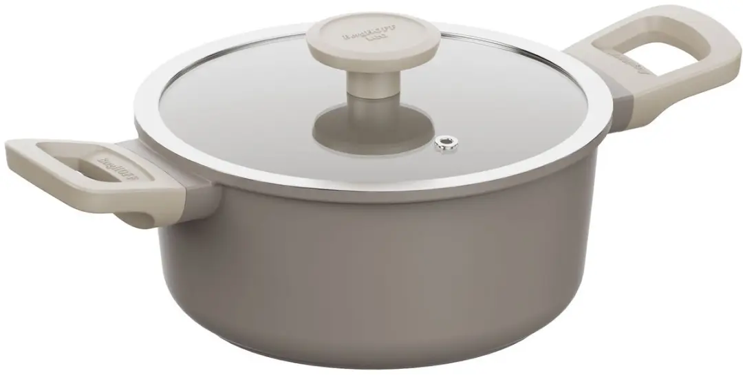 LEO Kookpot met deksel antikleef Dune