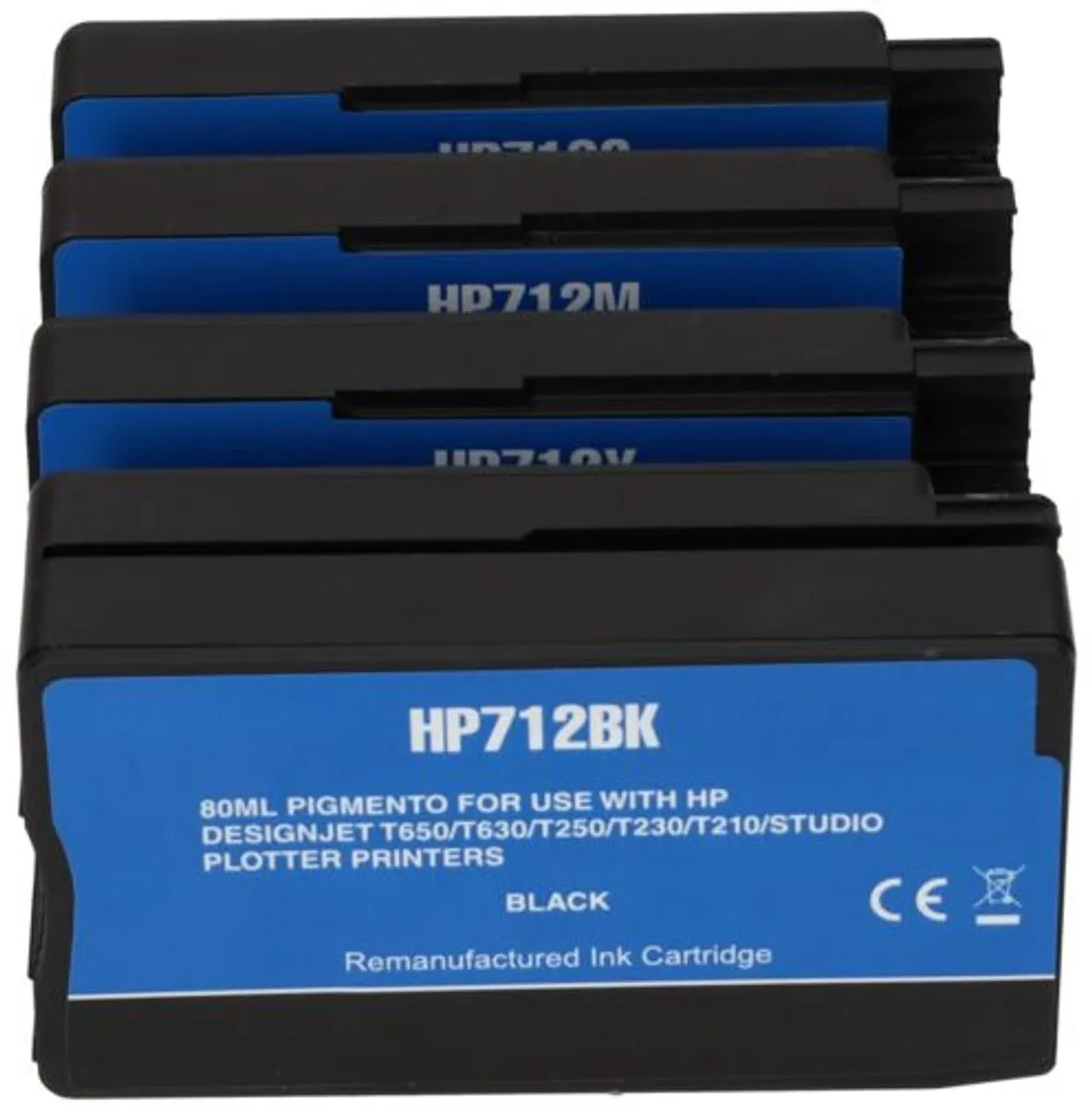 PrintAbout Inktcartridge 712 4-kleuren Multipack - 167ml - o.a. HP