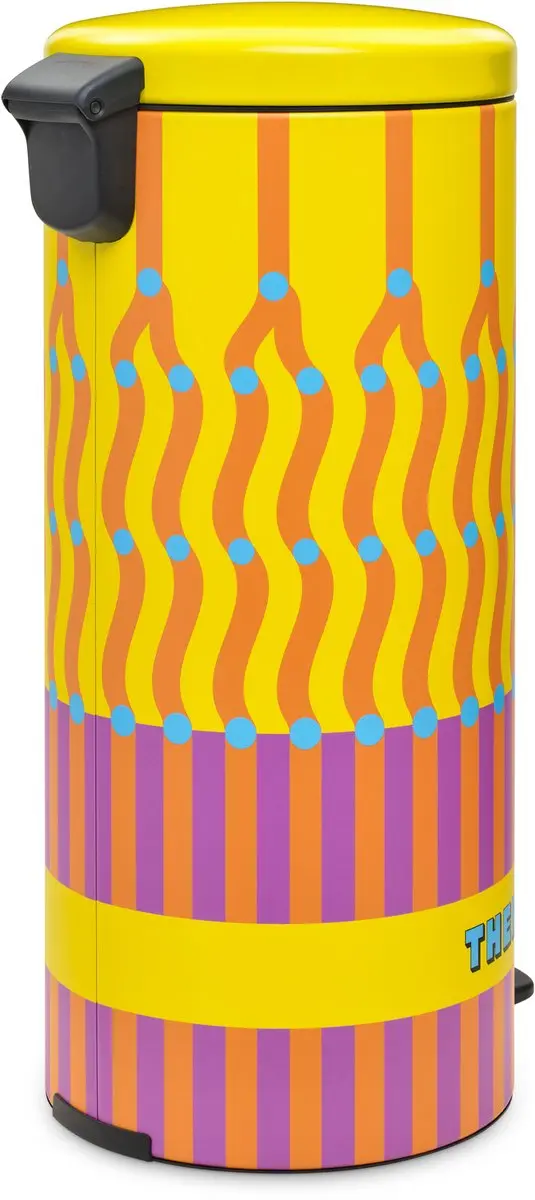 Brabantia NewIcon Prullenbak - 30 liter - Yinka Ilori - afbeelding 6 van 6