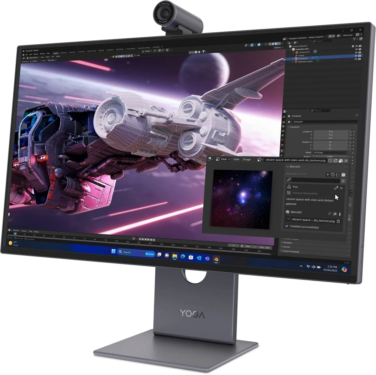 Lenovo Yoga Pro 27UD-10 Monitor - 27" - 140W USB-C - afbeelding 6 van 6