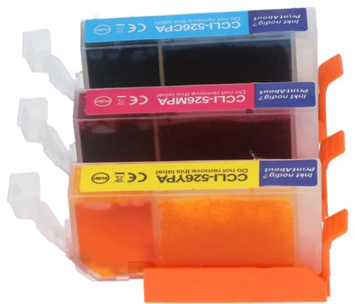 PrintAbout CLI-526C/M/Y Inktcartridge - 3-kleuren 39ml - o.a. Canon PIXMA