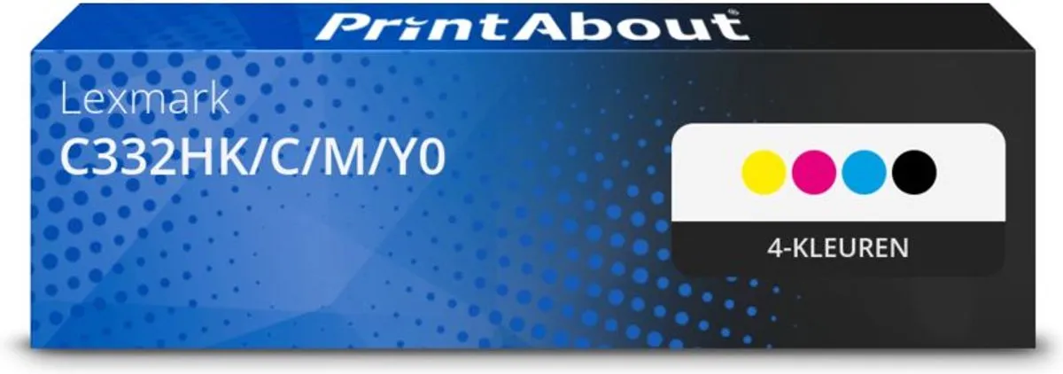 PrintAbout Toner C332HK/C/M/Y0 4-kleuren Multipack
