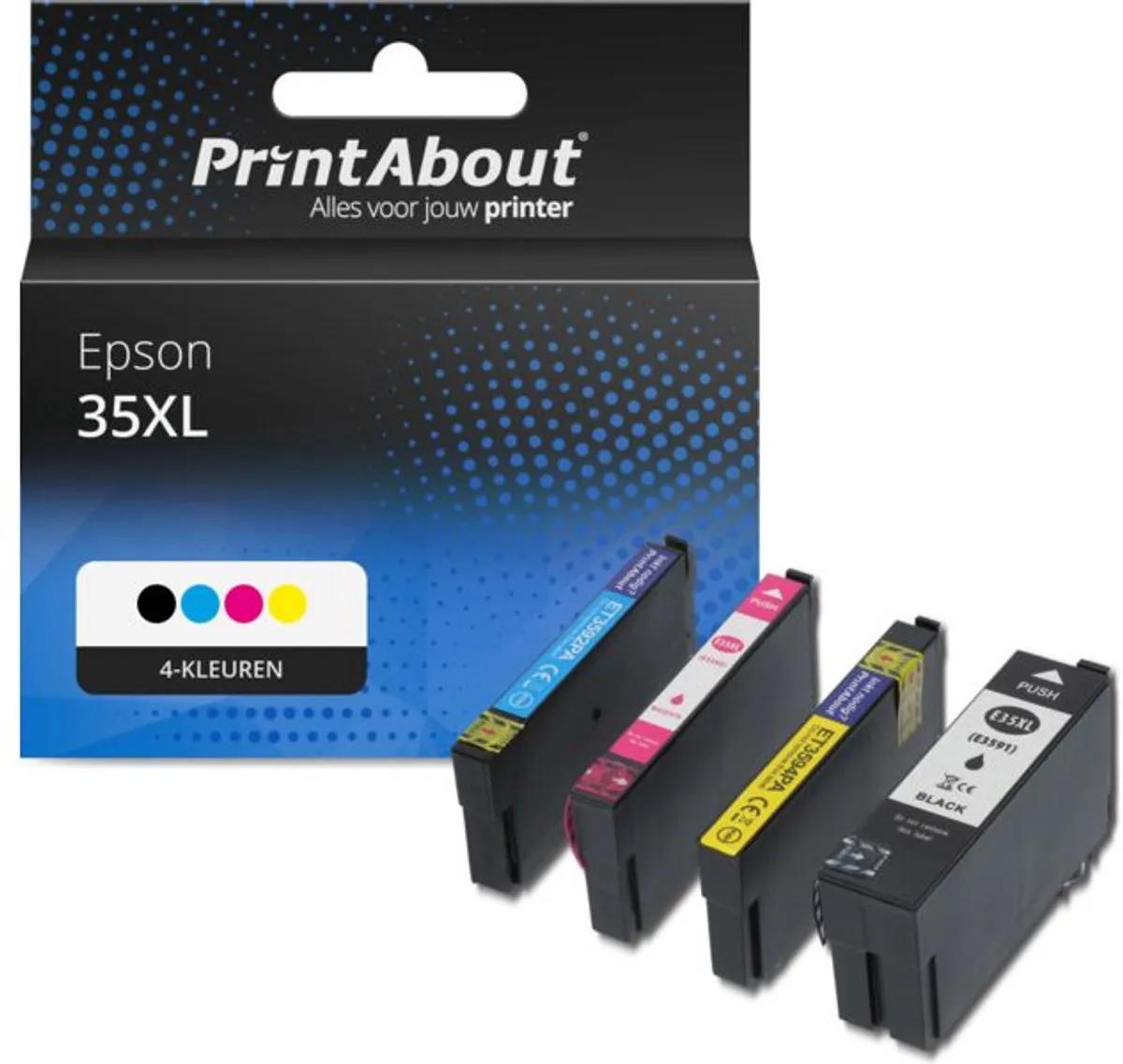 PrintAbout Epson 35XL Inktcartridge 4-kleuren
