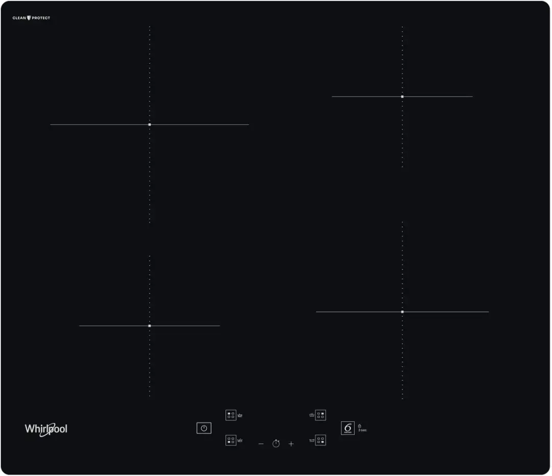 Whirlpool WS Q3560 CPNE Zwart Ingebouwd 59 cm Inductiekookplaat zones 4 zone(s)