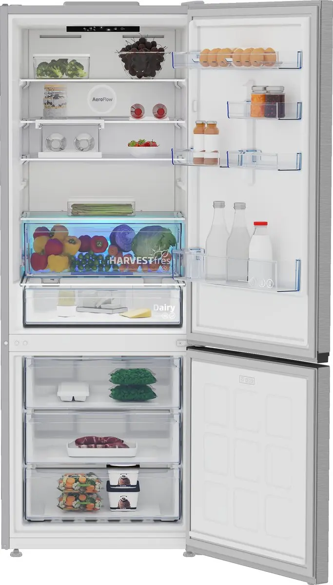 Beko B7RCNE566HXB1 Koel-vriescombinatie 490L Zilver - afbeelding 3 van 6