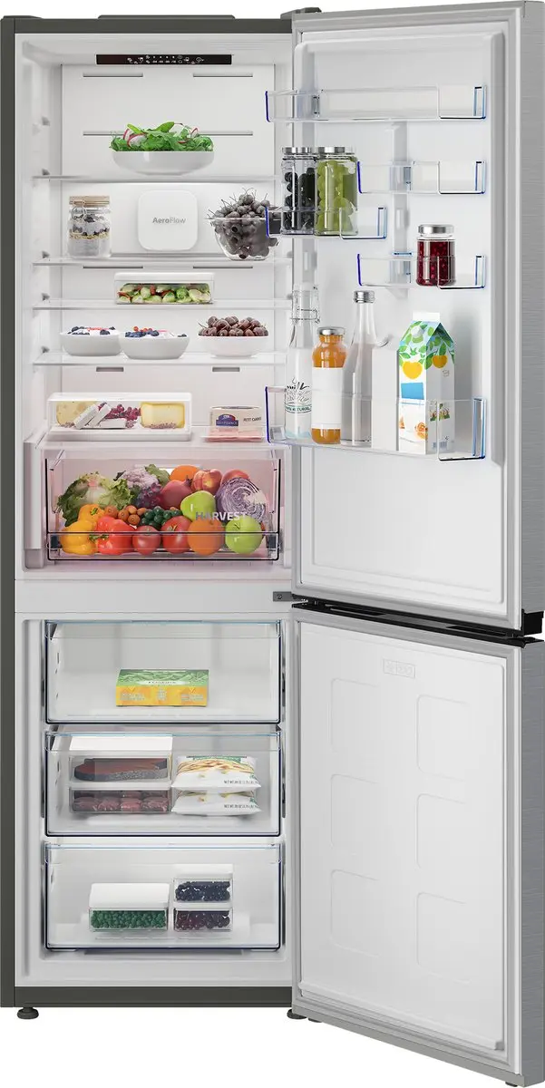Beko B3RCNA375HXB Koel-Vriescombinatie Vrijstaand - 370L - Zilver - afbeelding 5 van 6