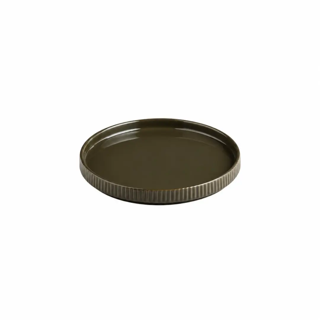 APS The Grid Dinerbord - 6 Stuks - Bruin - Ø20cm