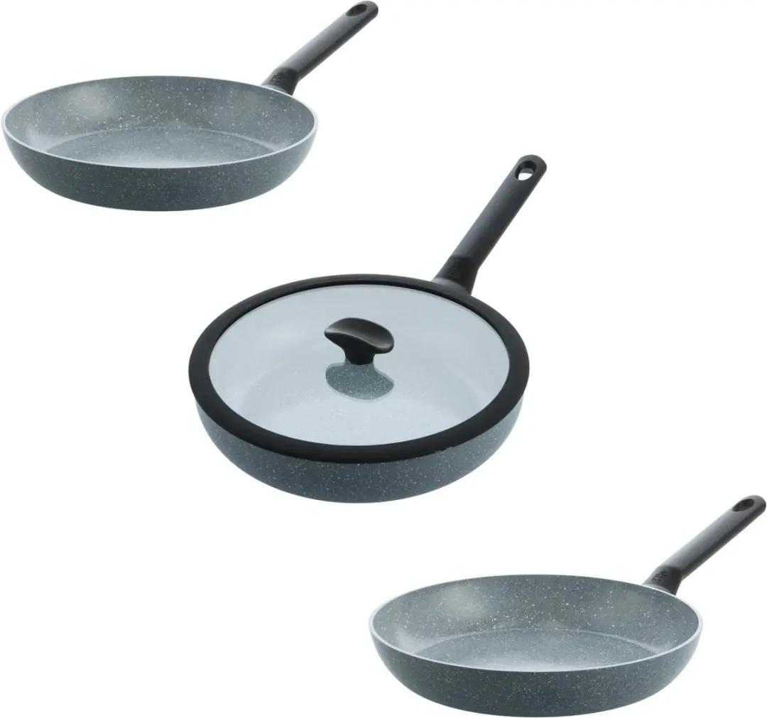 BK Blue Label Granite keramische antiaanbak pannenset 3-delig