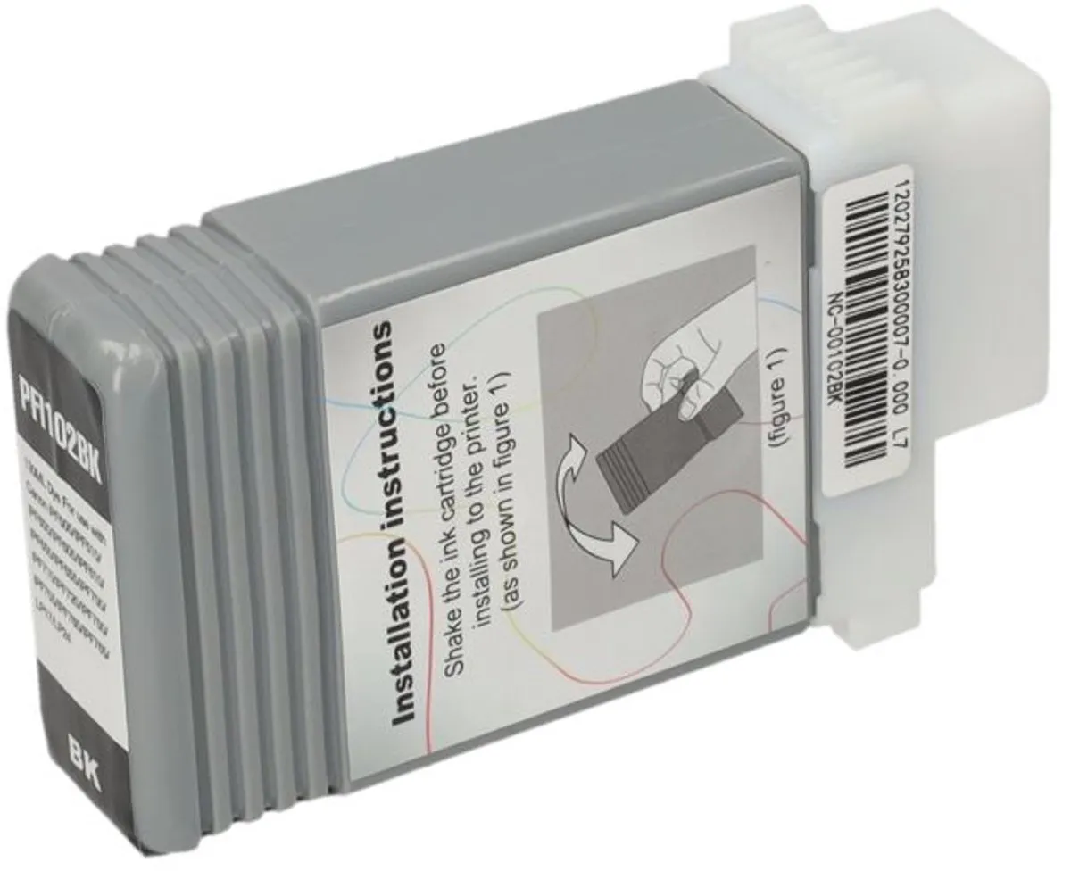 PrintAbout PFI-102MBK Inktcartridge Mat-zwart - 130ml - o.a. Canon imagePROGRAF