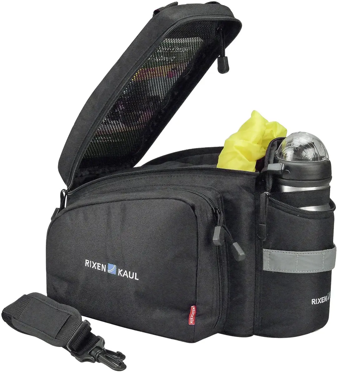 KLICKfix Rackpack 2+ Uniklip Fietstas 16L - Zwart - afbeelding 4 van 6