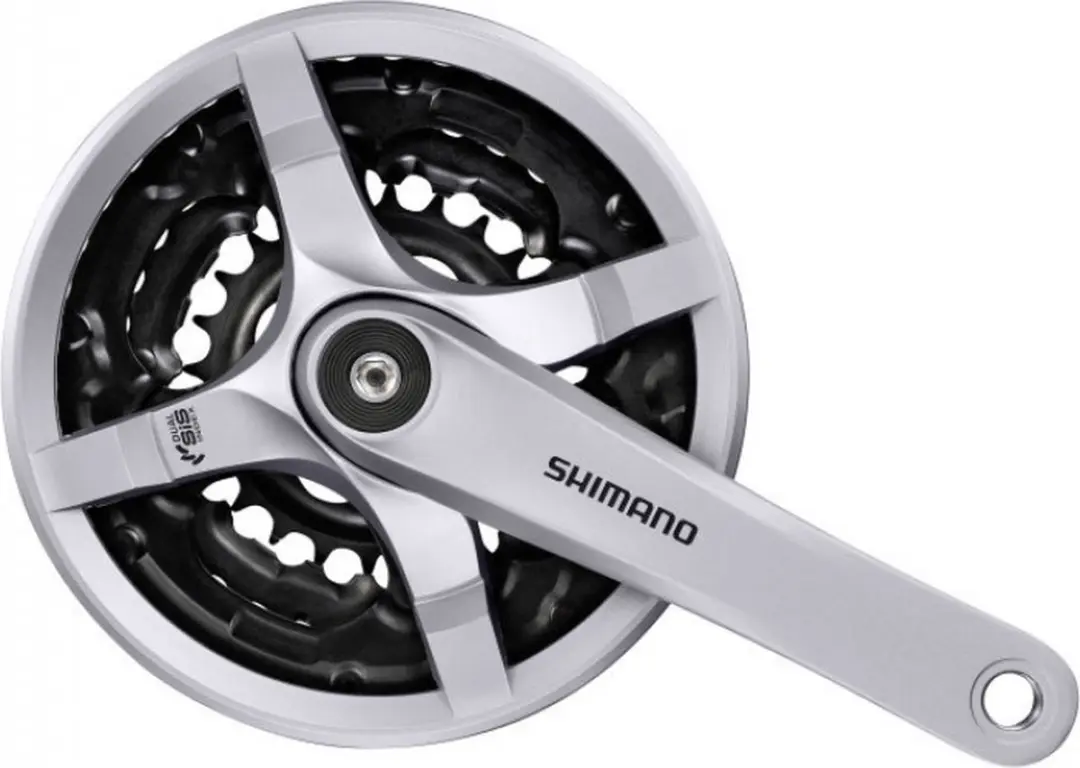 Shimano FC-TY501 Crankstel - 170mm - 42x34x24T - Zilver - afbeelding 6 van 6