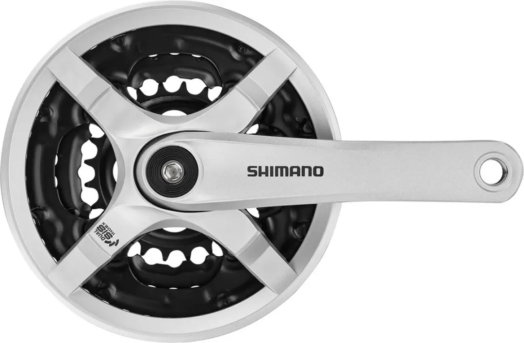 Shimano FC-TY501 Crankstel - 170mm - 42x34x24T - Zilver - afbeelding 5 van 6