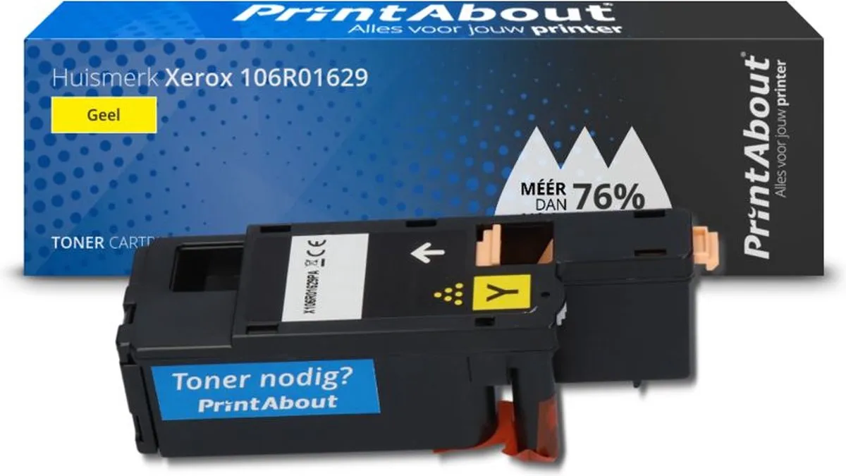 PrintAbout Xerox 106R01629 Toner Geel - 2.250 Pagina's