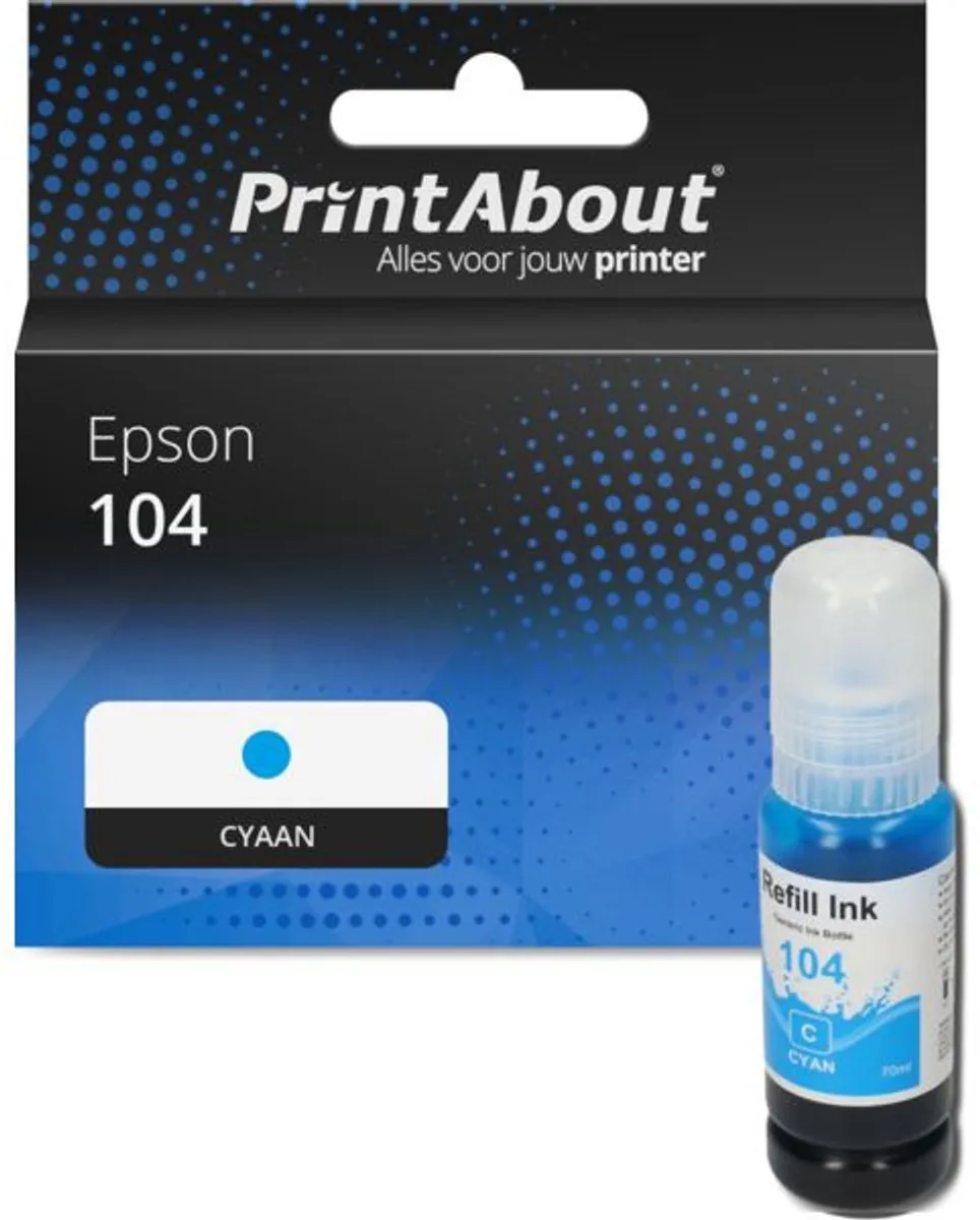 PrintAbout Inktcartridge C13T00P240 Cyaan