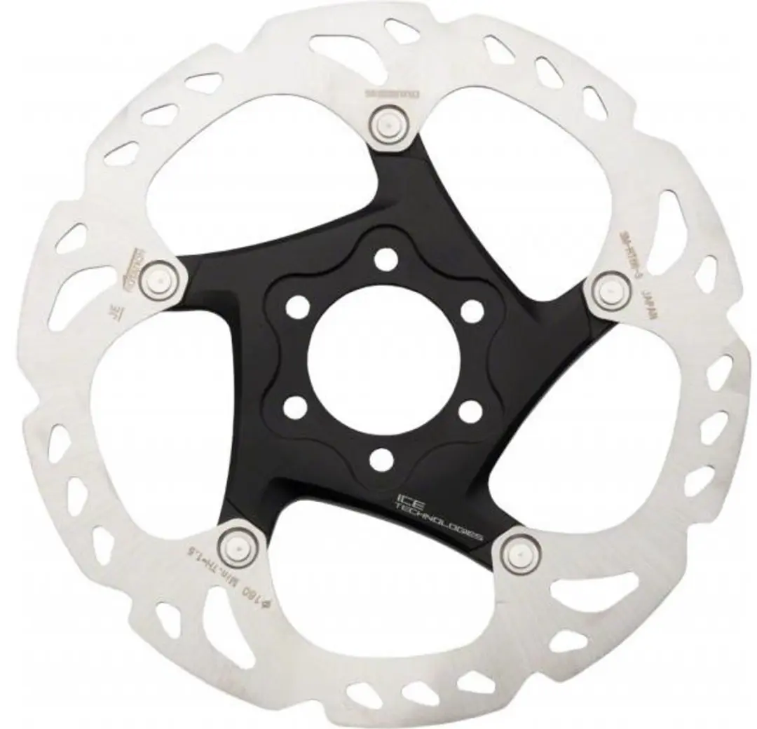 Shimano Deore XT RT86 Remschijf 180mm - Zwart/Zilver - afbeelding 6 van 6