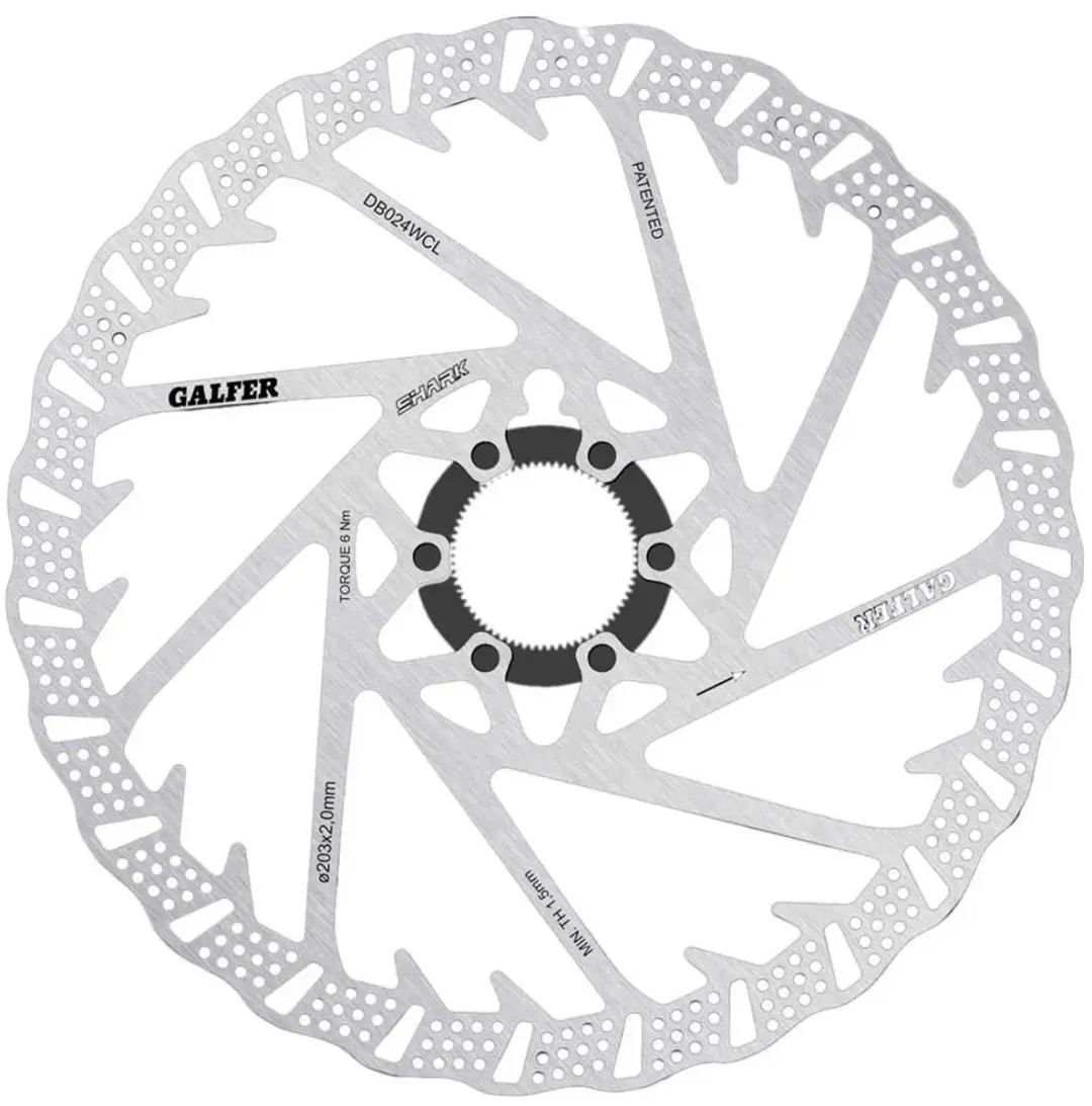 Galfer Wave DB024WCL Center-lock Remschijf 203mm - Zilver