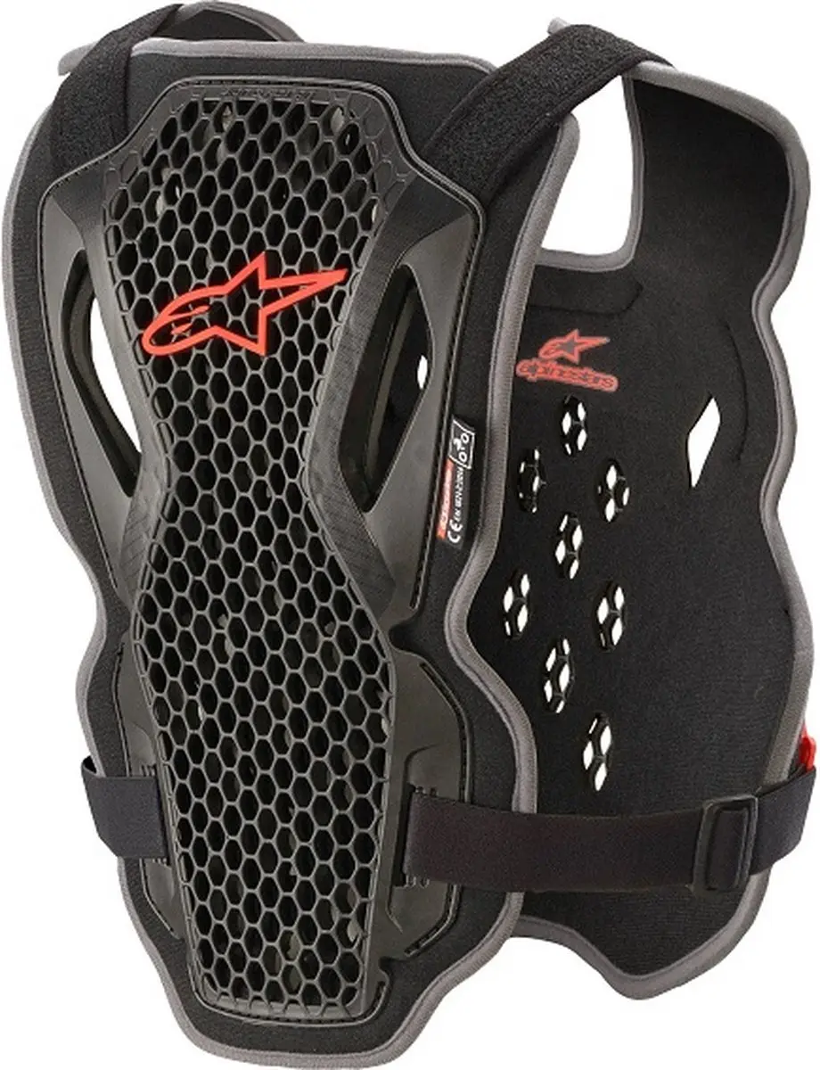 Alpinestars Bionic Action Body Protector Motocross - Zwart/Rood - XL/XXL - afbeelding 2 van 4