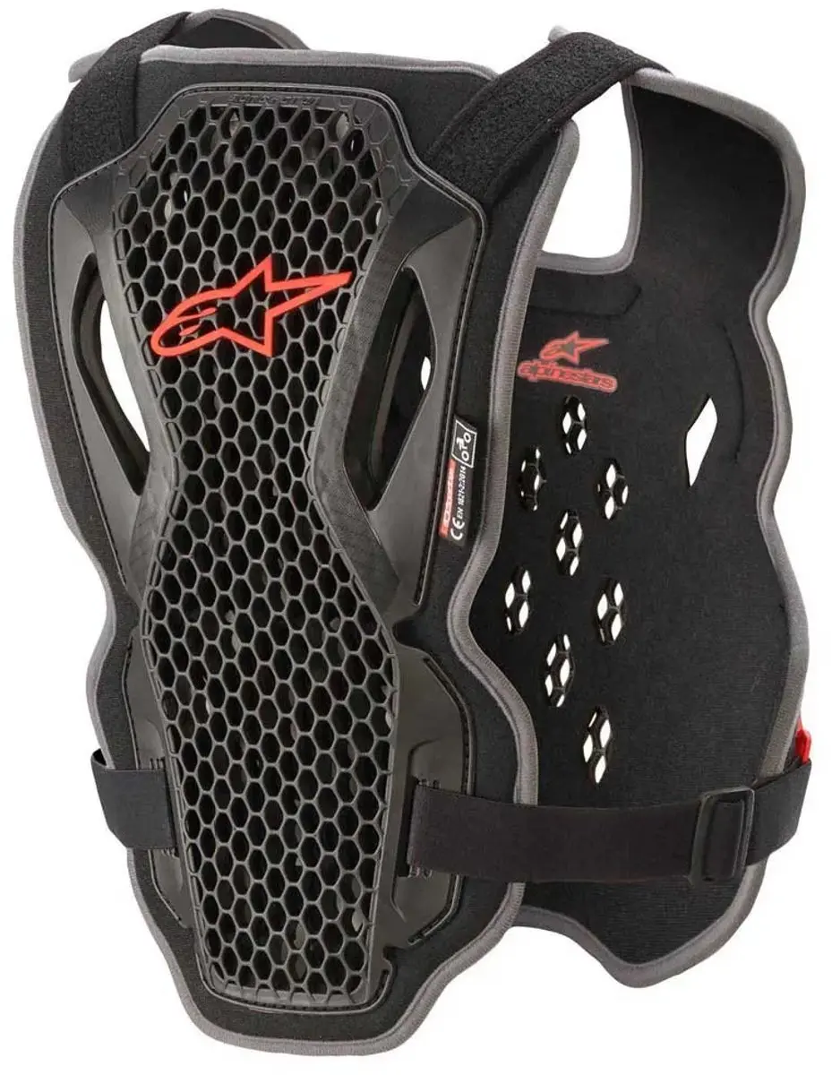 Alpinestars Bionic Action Body Protector Motocross - Zwart/Rood - XL/XXL - afbeelding 3 van 4